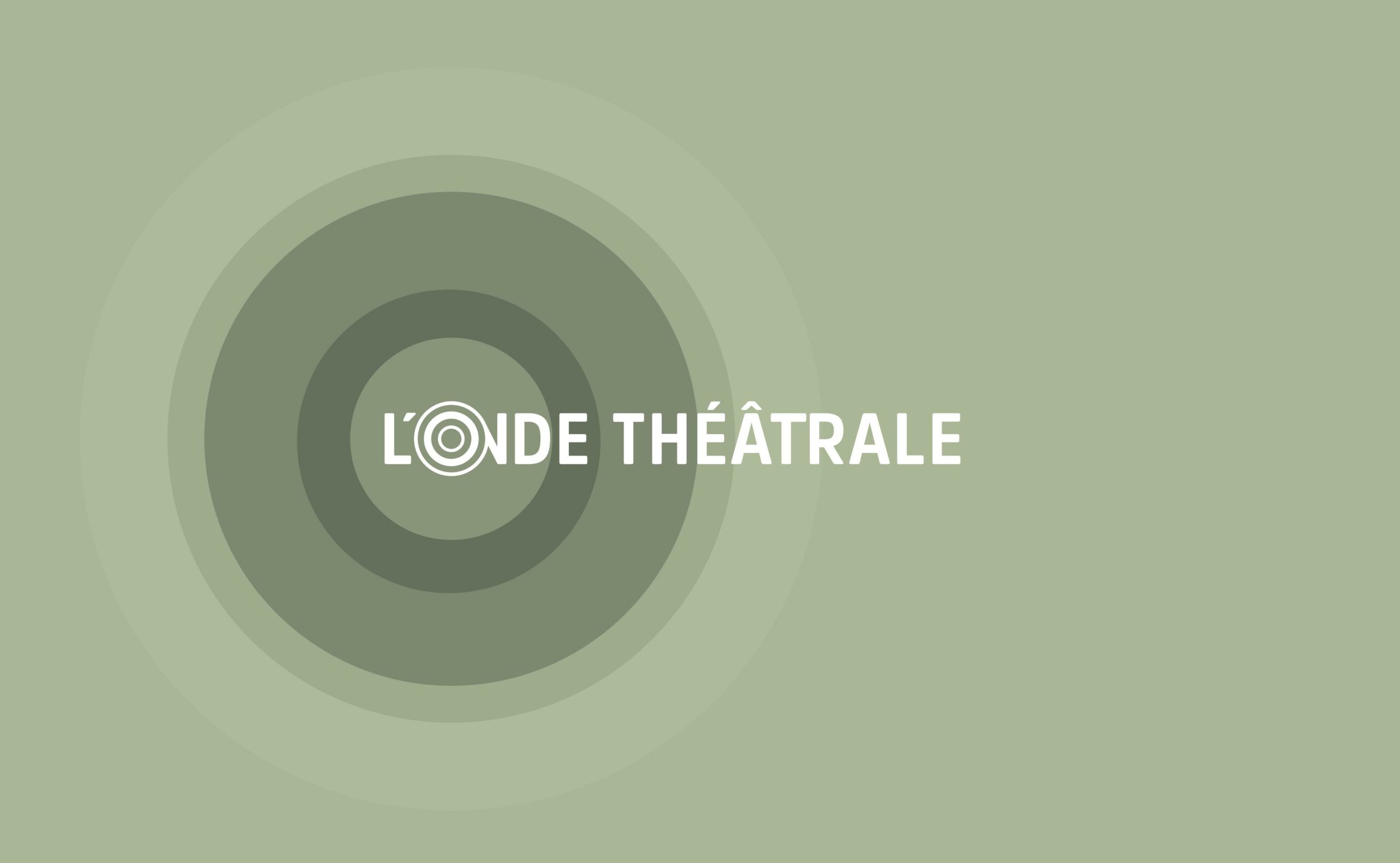 Logo vert onde théâtrale
